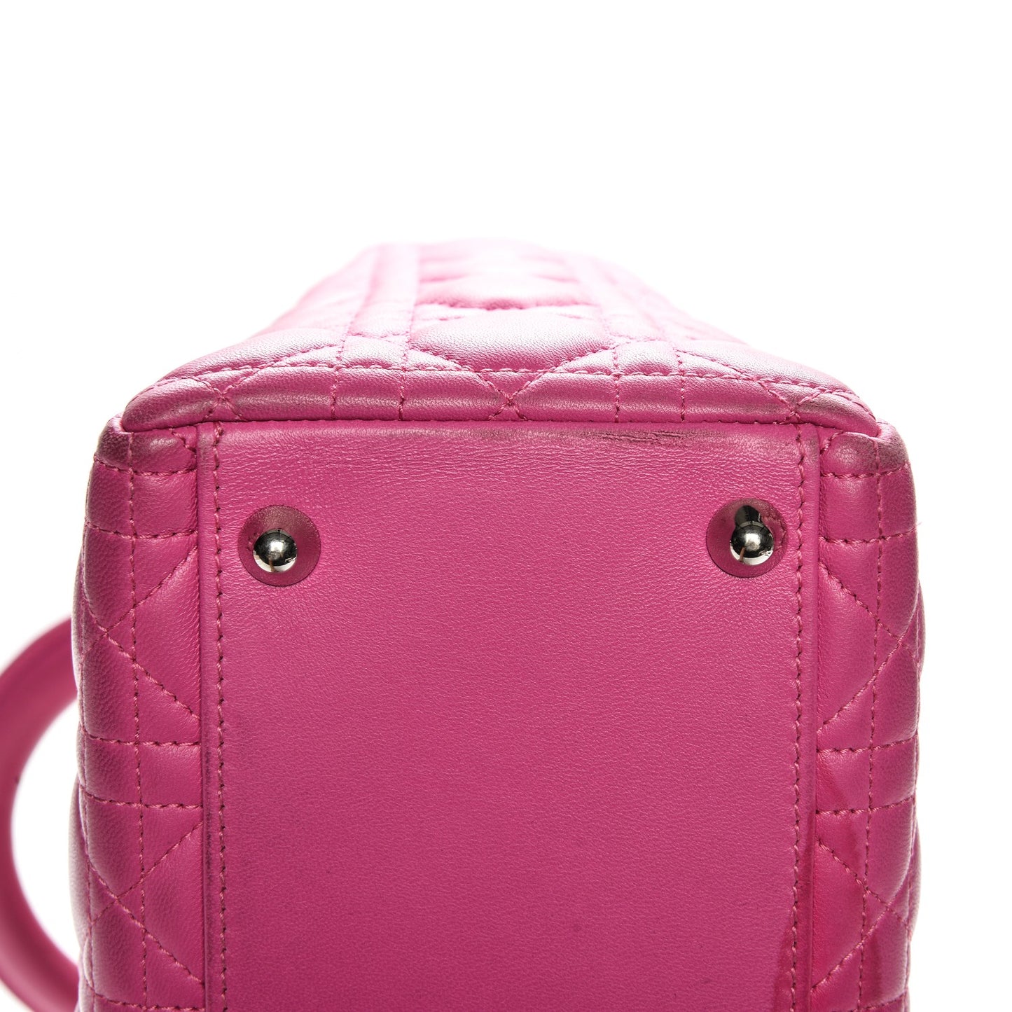 Lambskin Cannage Large Lady Dior Pink