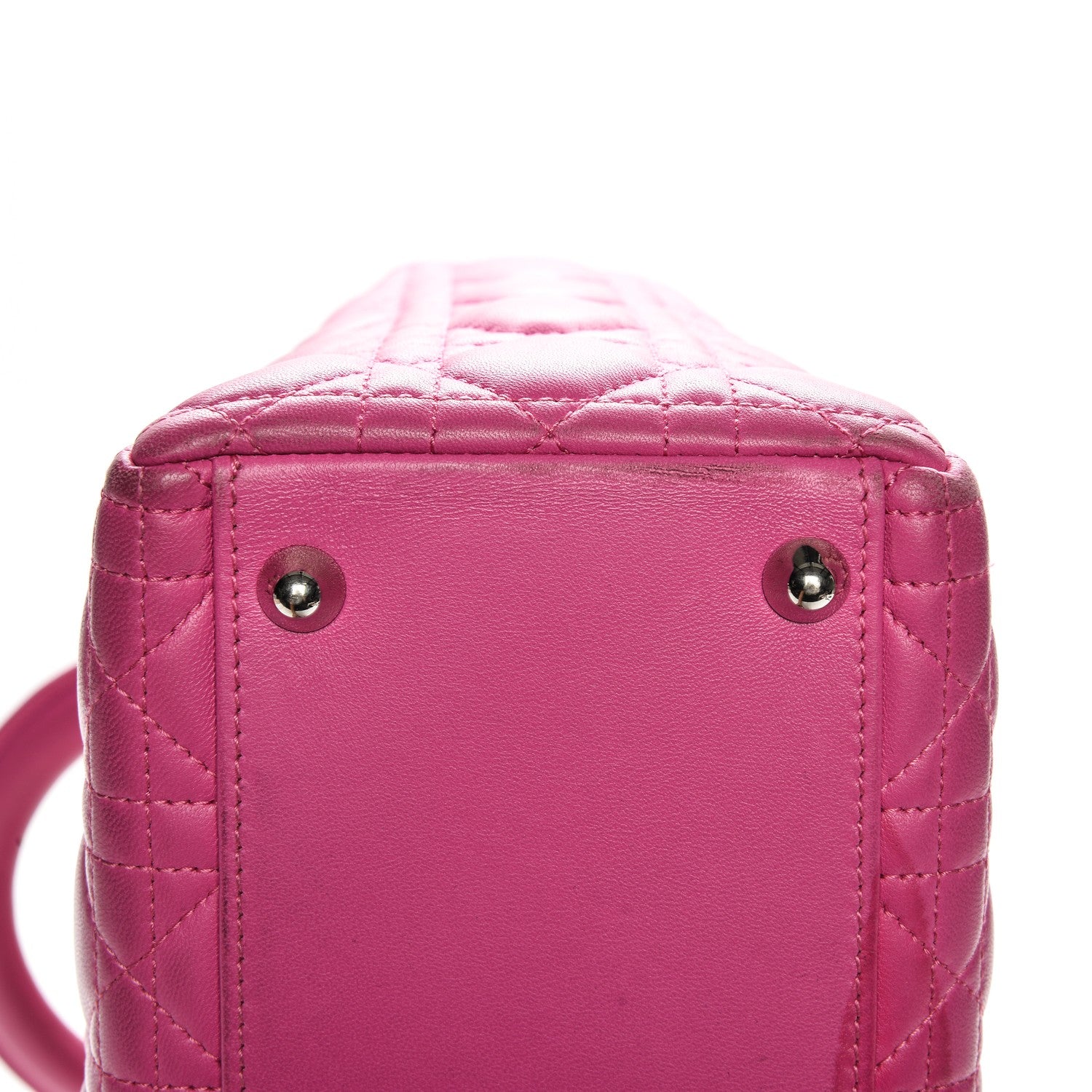 Christian Dior Lambskin Cannage Large Lady Dior Pink 13 of 22