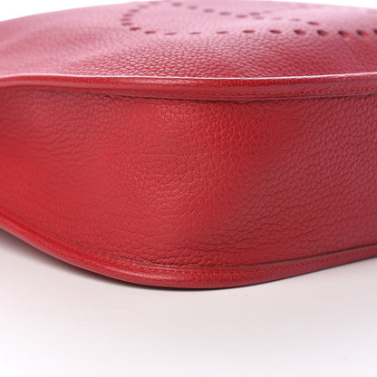 Hermes Taurillon Clemence Evelyne GM Rouge Vif 8 of 10