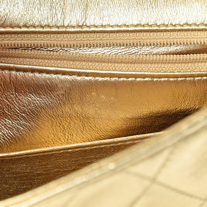 Chanel Metallic Lambskin Quilted Mini Square Flap Gold 13 of 16