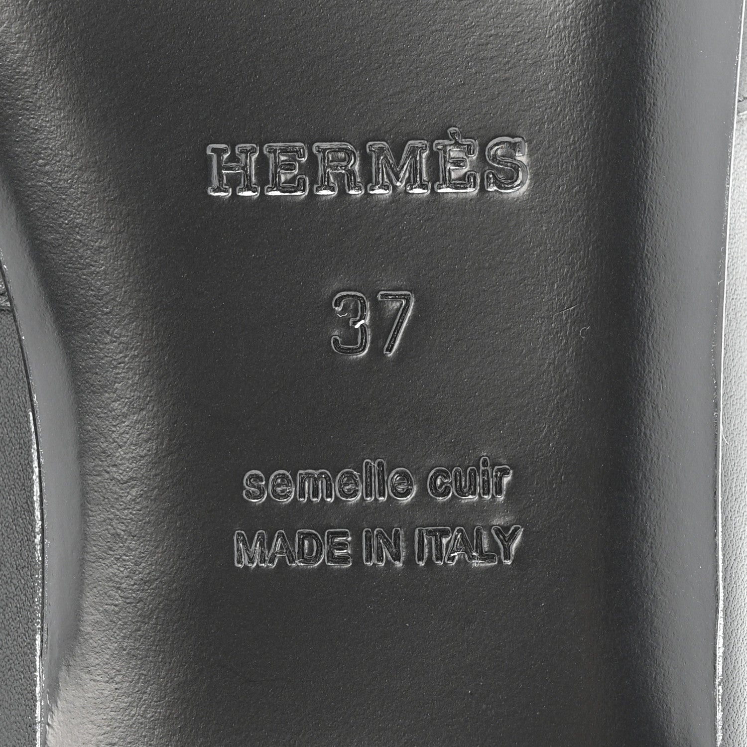 Hermes Lizard Calfskin Oz Mules 37 Ombre Black 8 of 10
