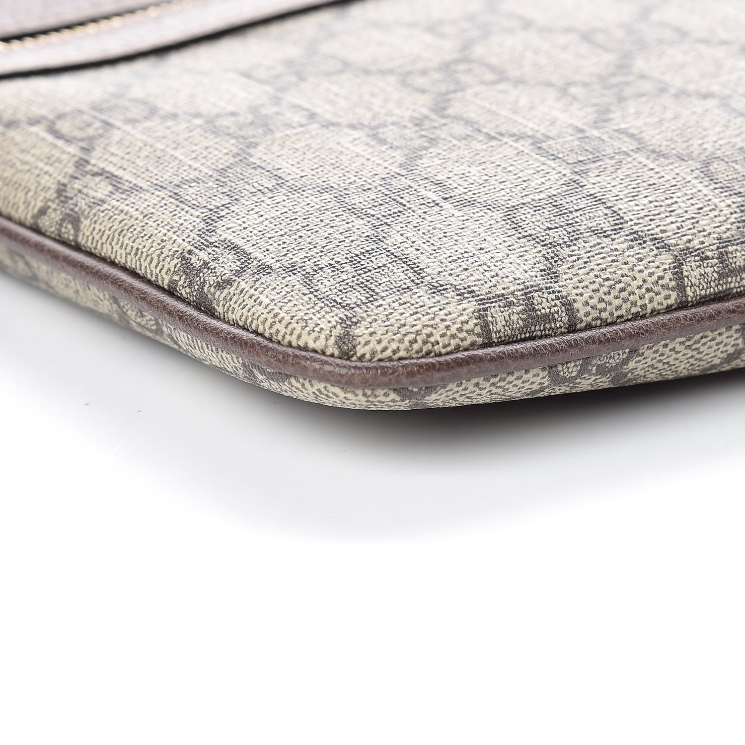 Gucci GG Supreme Monogram Large Ophidia Pouch Clutch Brown 8 of 10