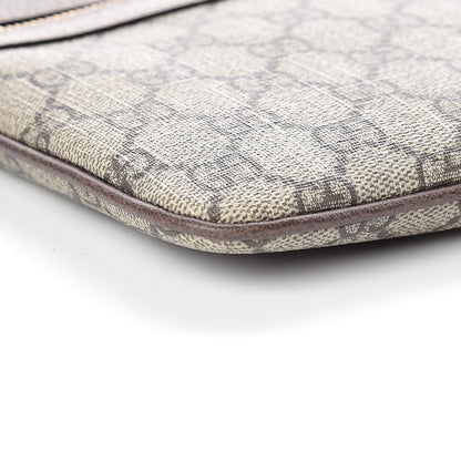 Gucci GG Supreme Monogram Large Ophidia Pouch Clutch Brown 8 of 10