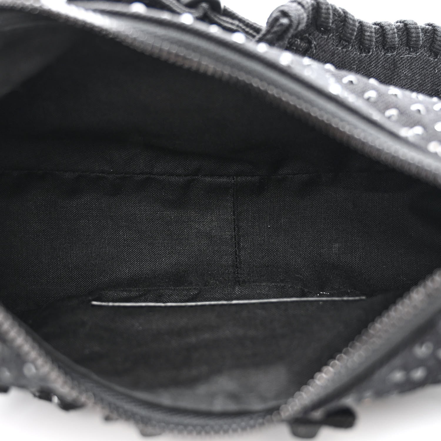 Balenciaga Denim Embellished Le Cagole Shoulder Bag XS Black 5 of 11