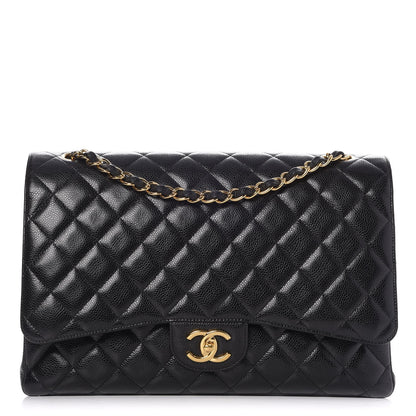 Chanel Caviar Quilted Maxi Double Flap Black 1 of 8