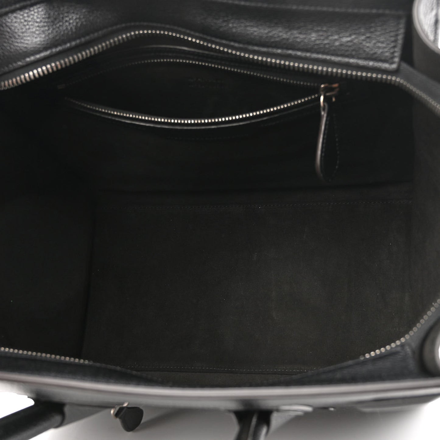 Drummed Calfskin Mini Luggage Black