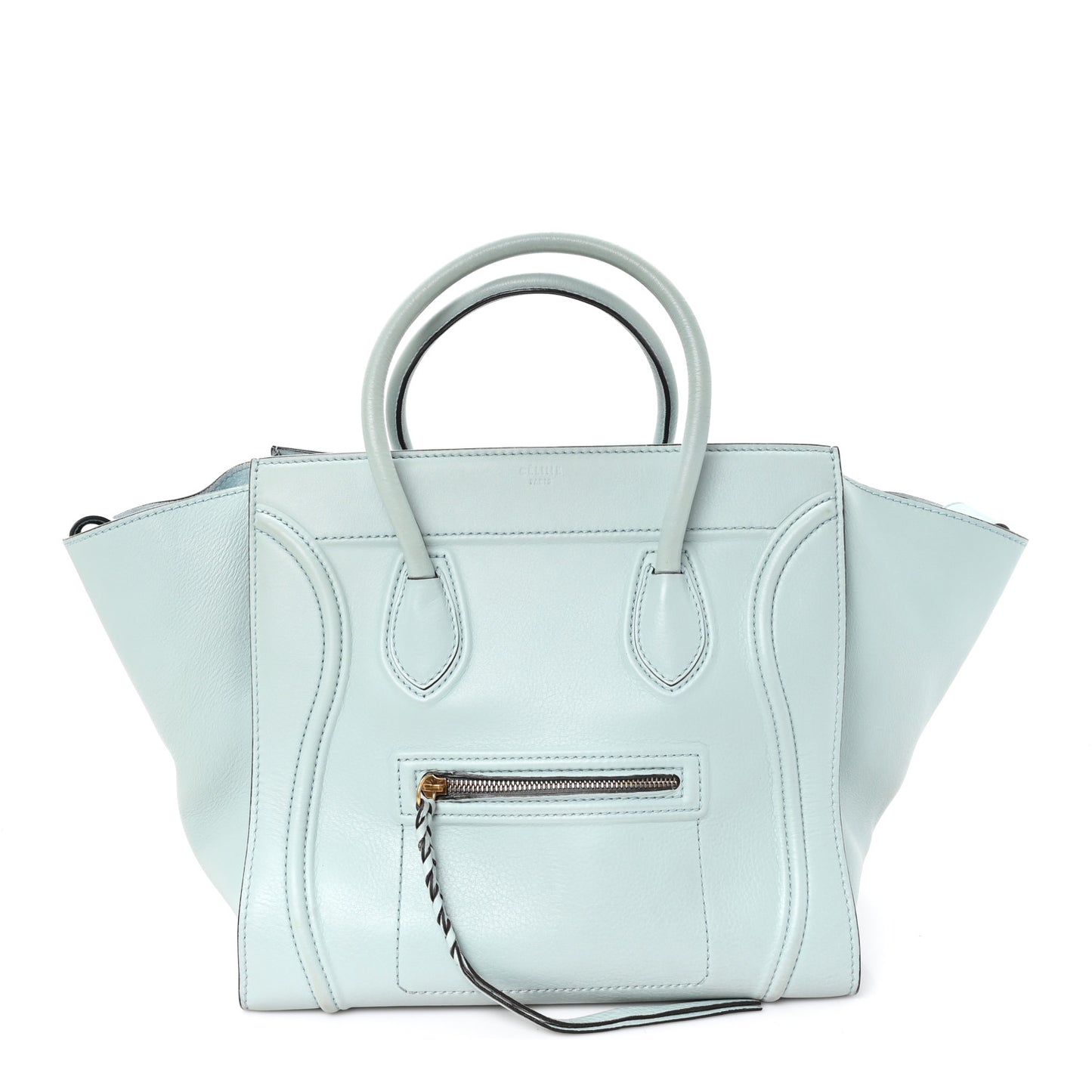 Supple Calfskin Medium Phantom Luggage Glacier