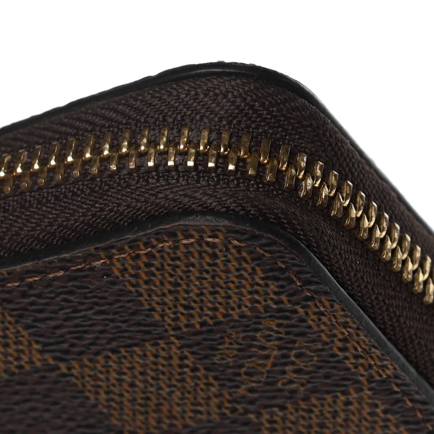 Damier Ebene Zippy Wallet Rose Ballerine