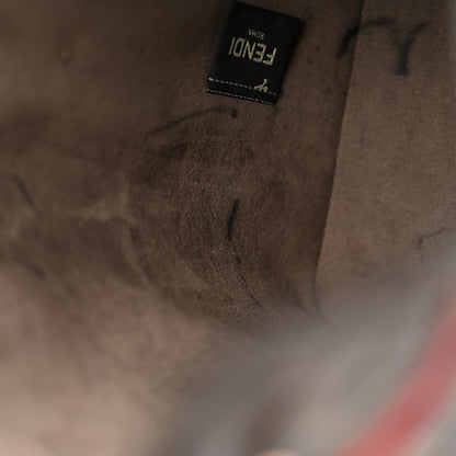 Fendi Vitello Grace F is Fendi Bi-Color FF 1974 Embossed Grande Mon Tresor Bucket Bag Maya Black Fragola 12 of 12