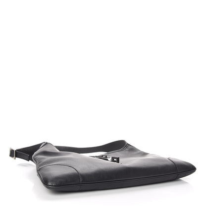 Gucci Calfskin Lobster Clasp Lock Jackie O Hobo Black 4 of 12