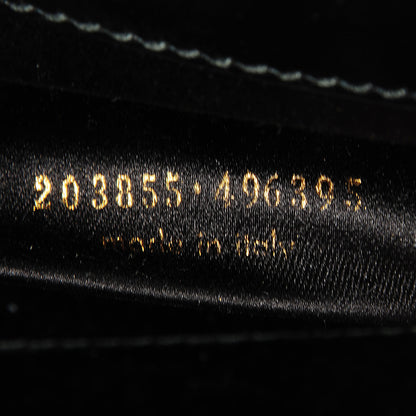 Saint Laurent Textured Patent Monogram Large Belle De Jour Clutch Black 7 of 7