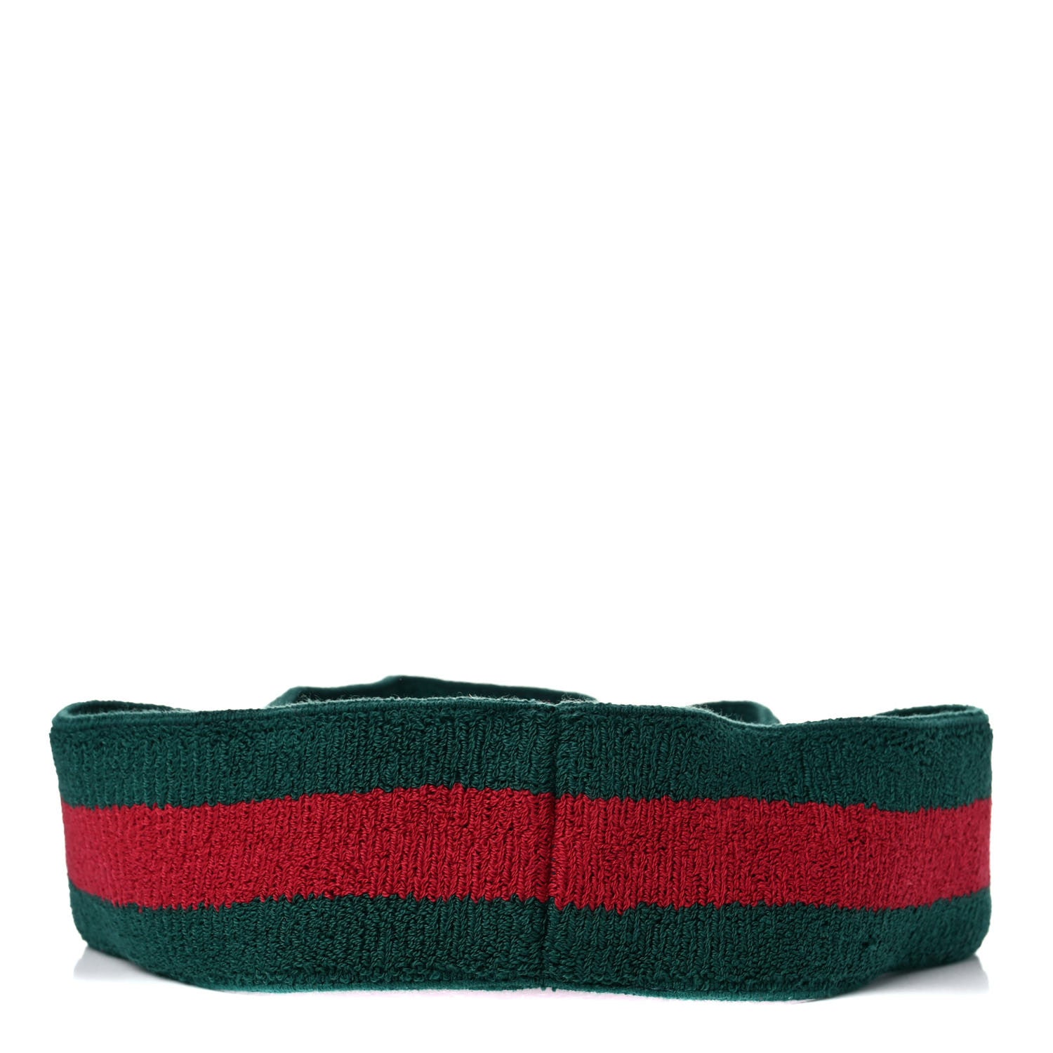 Gucci Vinyl Web Visor L Green Red 4 of 9