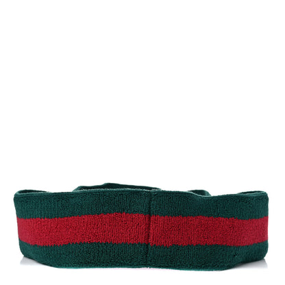 Gucci Vinyl Web Visor L Green Red 4 of 9
