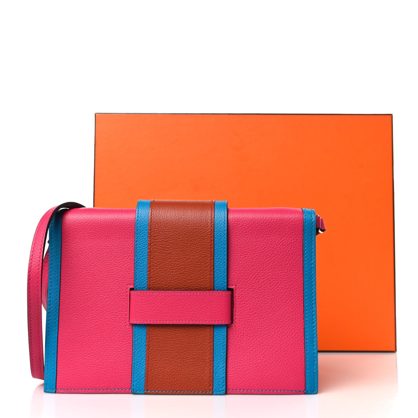 Evercolor H Passant Clutch Rose Mexico Cuivre Bleu Frida