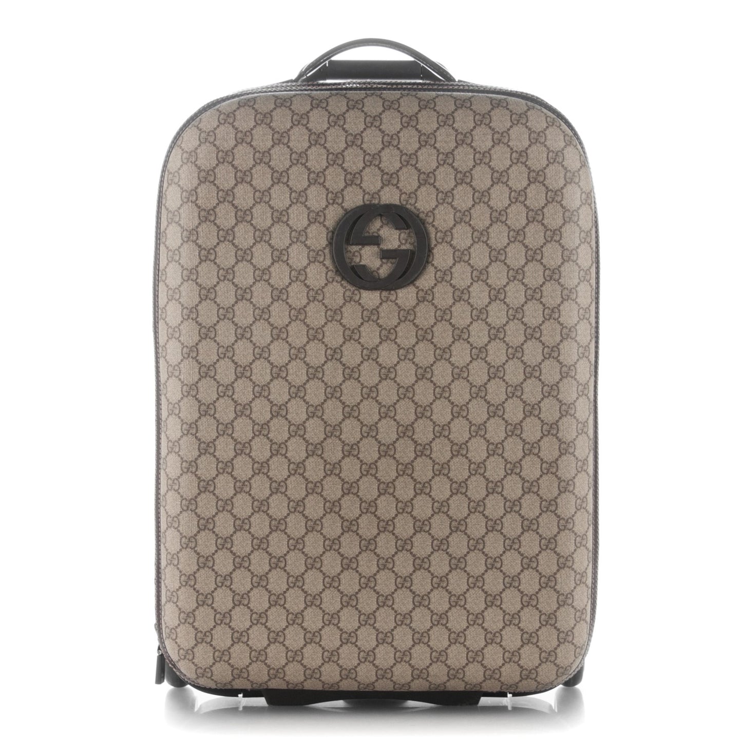 GG Plus Monogram Small Interlocking G Trolley Brown
