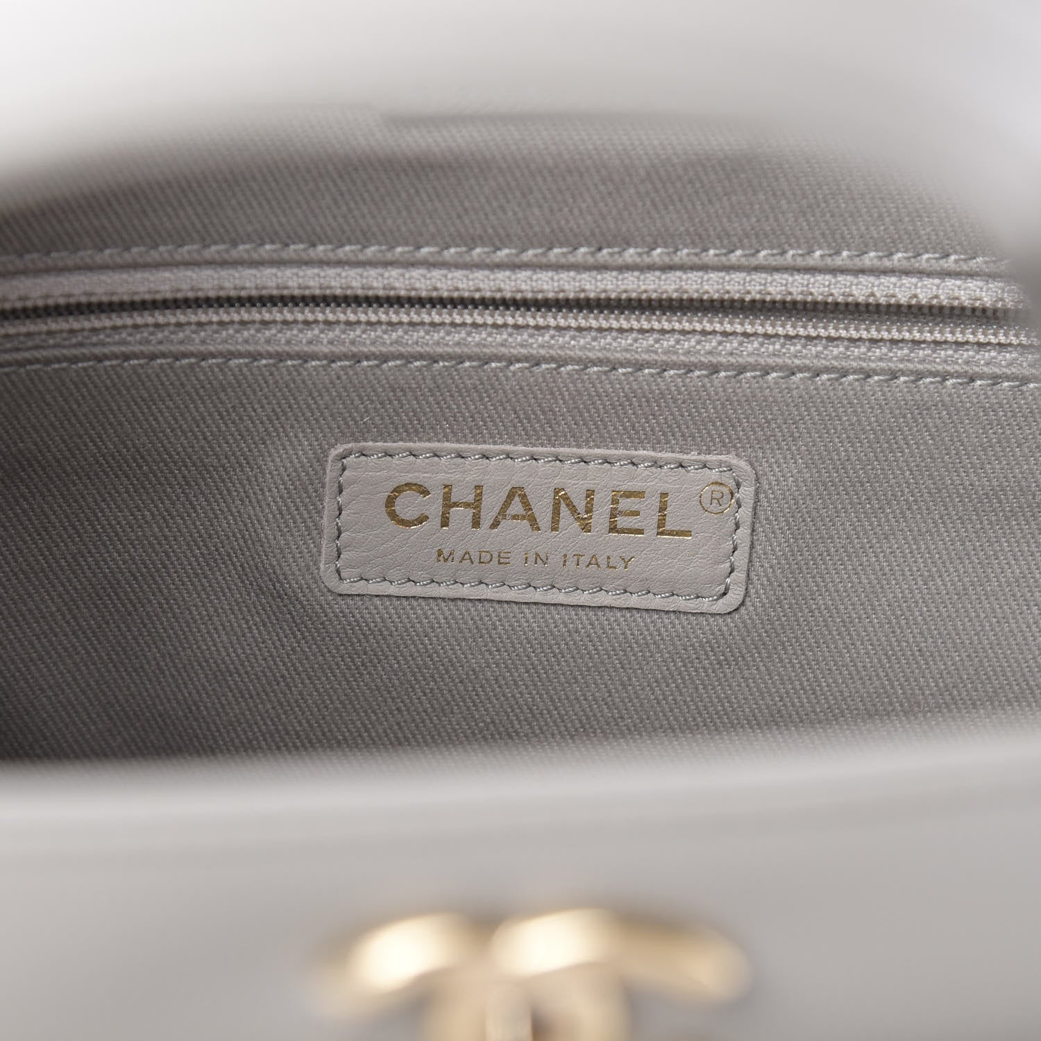 Chanel Caviar Quilted Small Business Affinity Shopping Bag Grey 6 of 13
