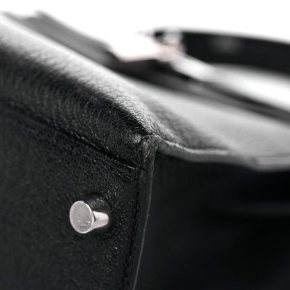 Hermes Chevre Mysore Kelly Sellier 28 Black 9 of 21