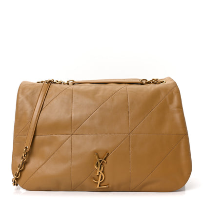 Saint Laurent Lambskin Matelasse Monogram Large Jamie 4.3 Tabac Brown 1 of 10