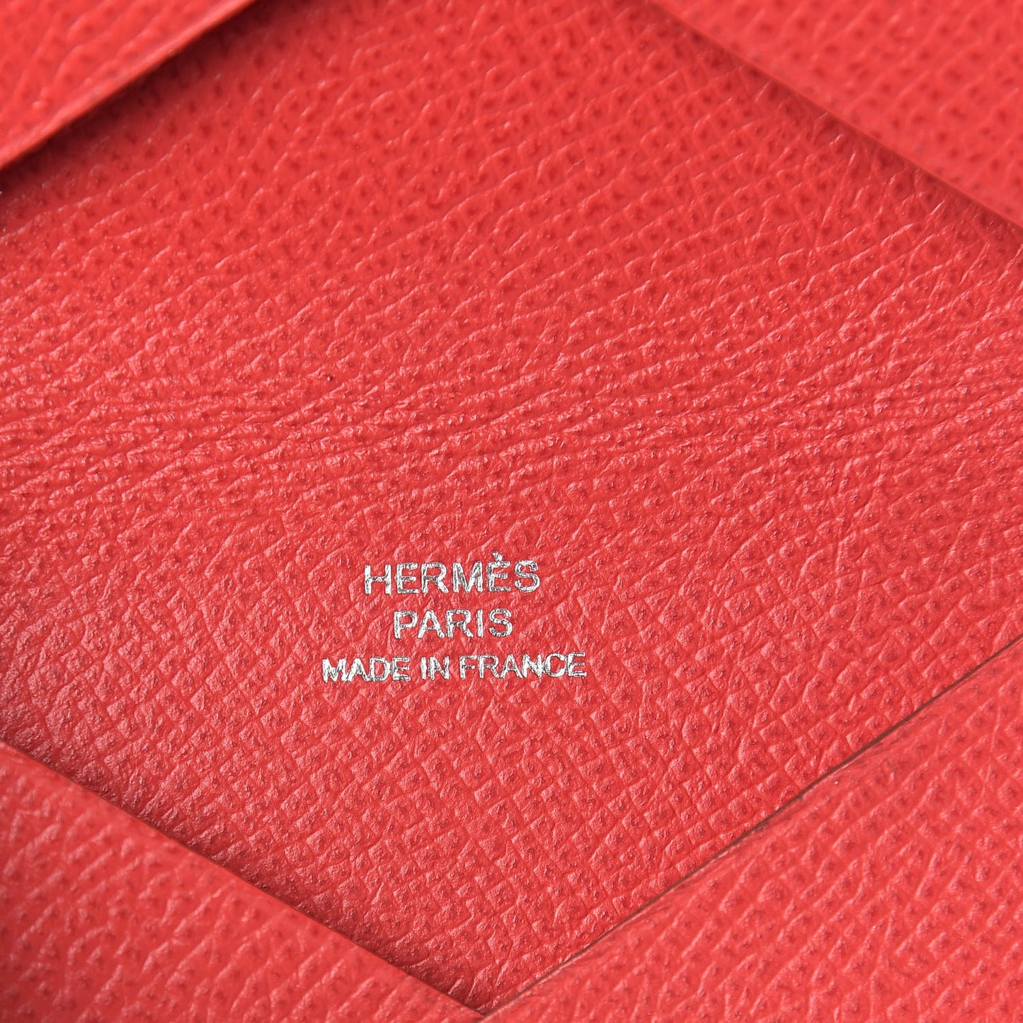Epsom Calvi Card Case Rouge Casaque