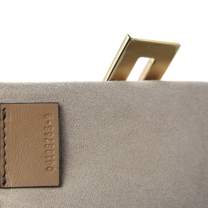 Chloe Suede Calfskin Quilted Drew Bijou Shoulder Bag Nut 8 of 9