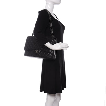 Chanel Lambskin Quilted Maxi Double Flap Black 2 of 21
