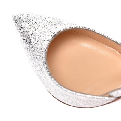 Christian Louboutin Specchio Vintage Iriza 100 Pumps 38 Silver 10 of 11