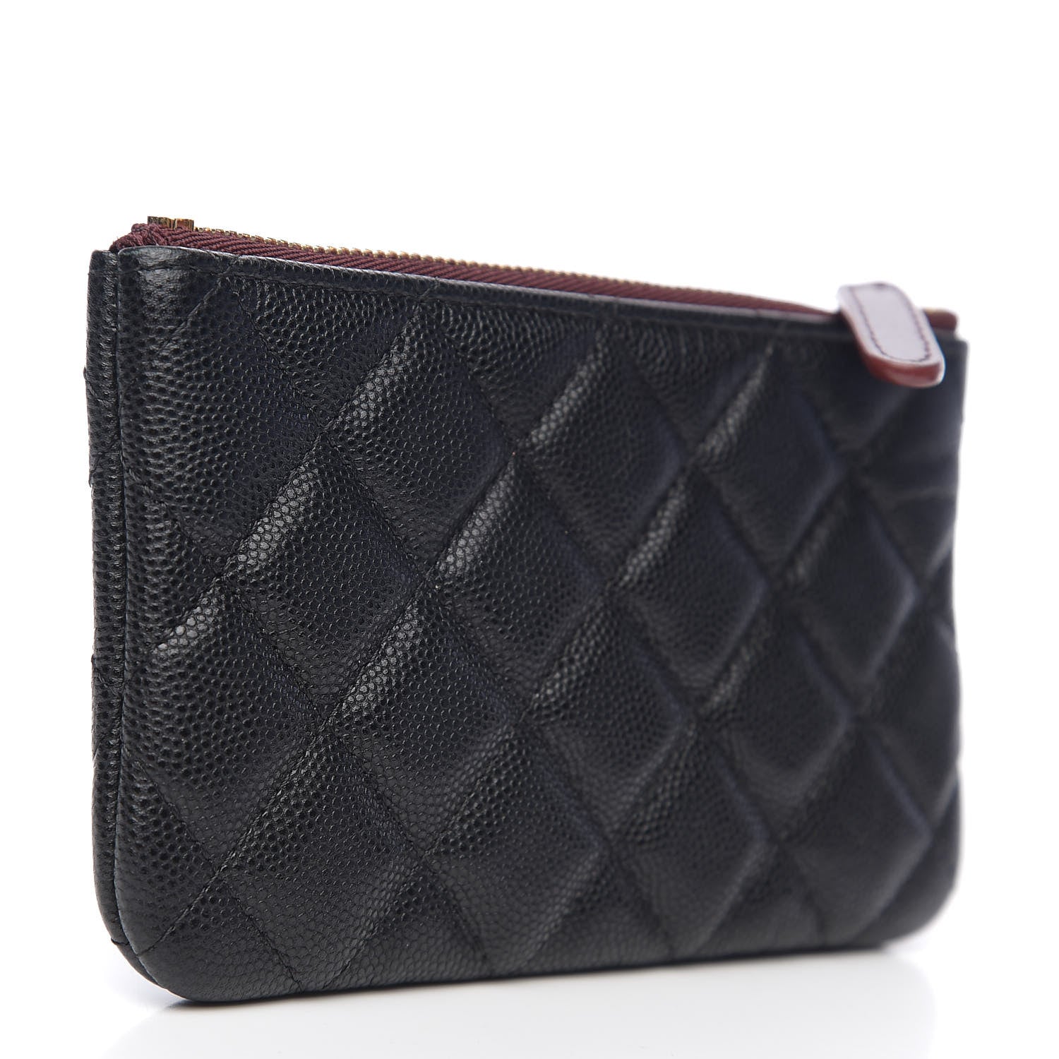 Chanel Caviar Quilted Small Cosmetic Case Black 2 of 7