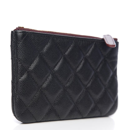 Chanel Caviar Quilted Small Cosmetic Case Black 2 of 7