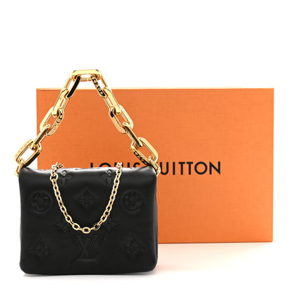 Louis Vuitton Lambskin Embossed Monogram Coussin Belt Bag Black 10 of 10