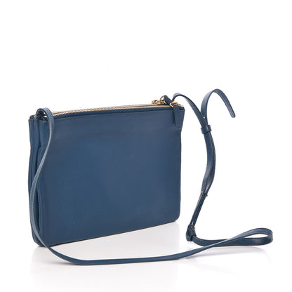 Celine Lambskin Small Trio Crossbody Bag Peacock 3 of 11