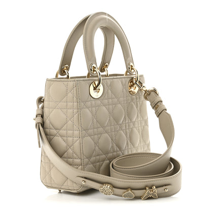 Christian Dior Lambskin Cannage Small My ABCDior Lady Dior Beige 3 of 10