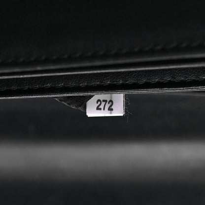 Prada Saffiano Tessuto Nylon Chain Shoulder Bag Black 7 of 9