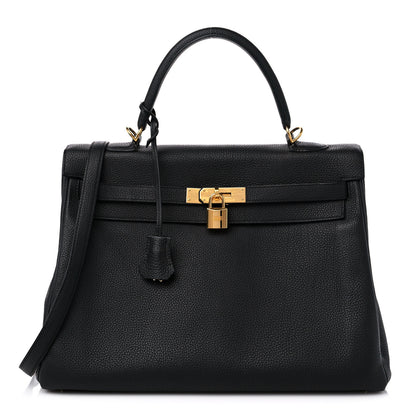 Hermes Togo Kelly Retourne 35 Black 1 of 16