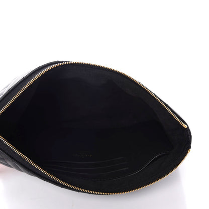 Louis Vuitton Calfskin New Wave Zipped Pochette Black 5 of 7