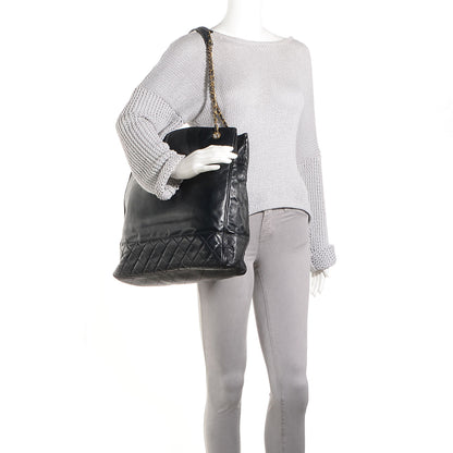 Chanel Lambskin Shopping Tote Black 2 of 8