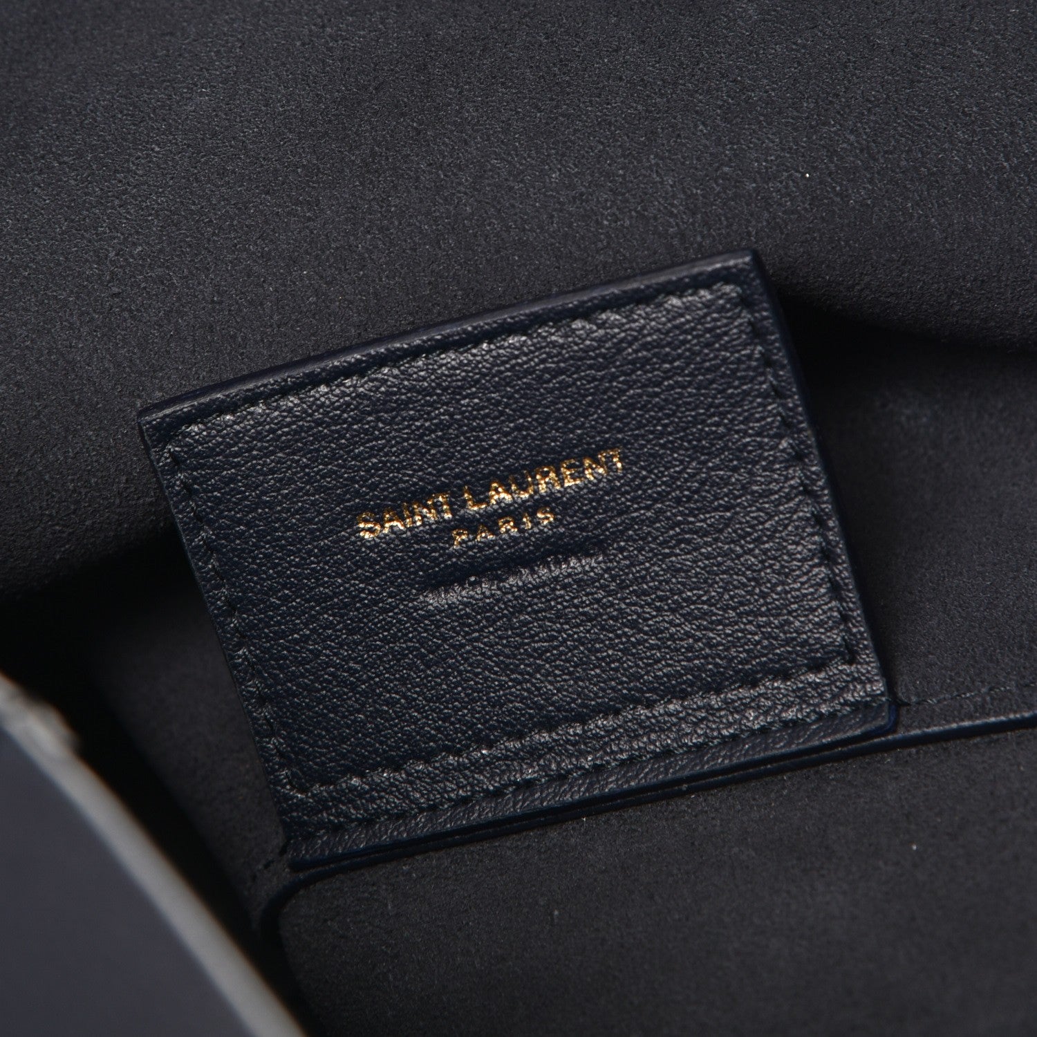Saint Laurent Calfskin Large Shopping Tote Deep Marine 8 of 9
