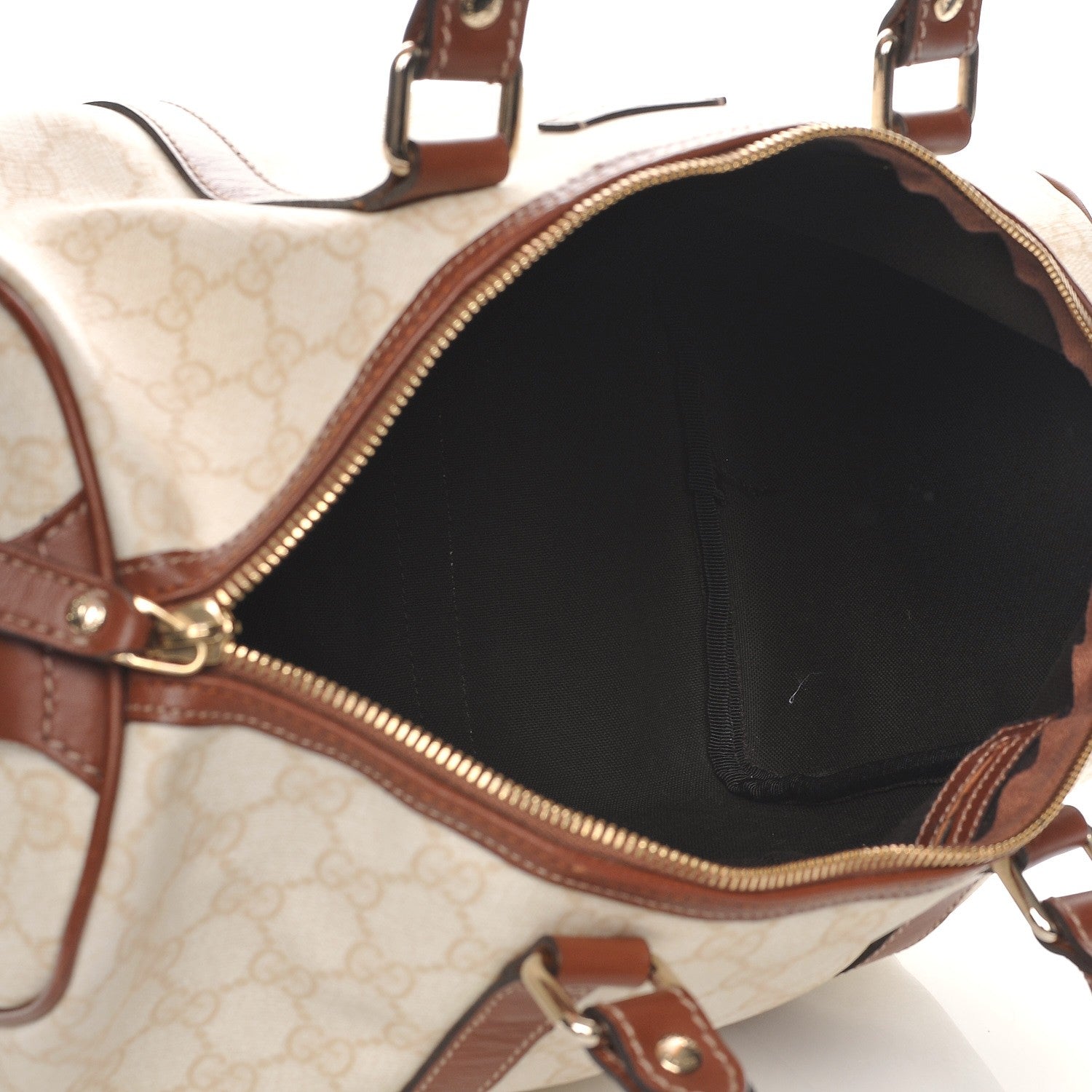 Gucci GG Plus Monogram Web Medium Joy Boston Tan 5 of 10