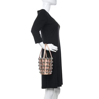 Alexander Wang Satin Embellished Mini Roxy Bucket Bag Nude 2 of 9