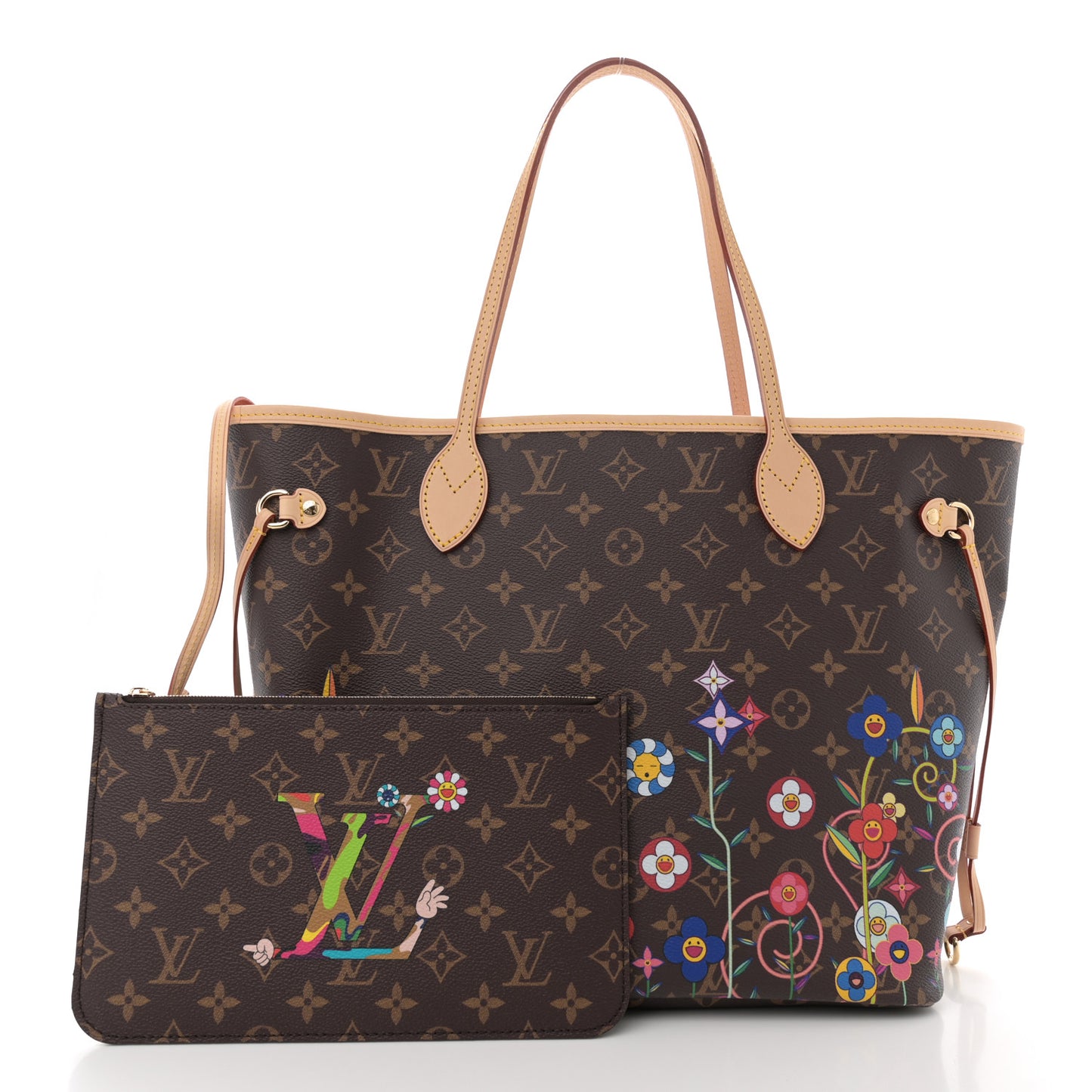 LV X TM Monogram Flowers Neverfull MM
