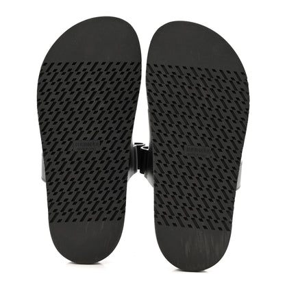 Hermes Calfskin Womens Chypre Sandals 38 Black 6 of 11