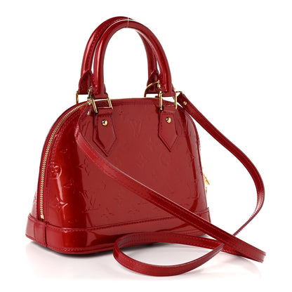 Louis Vuitton Vernis Alma BB Cherry 3 of 9