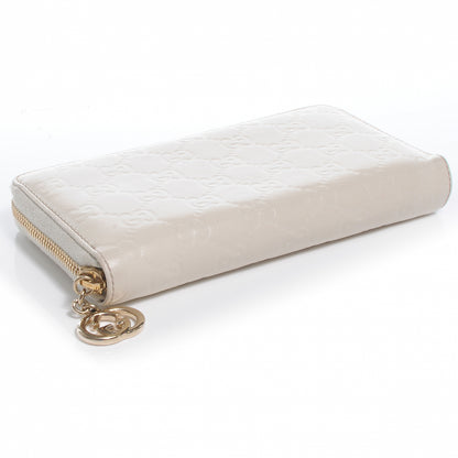 Gucci Guccissima GG Pierce Zip Around Wallet White 4 of 7