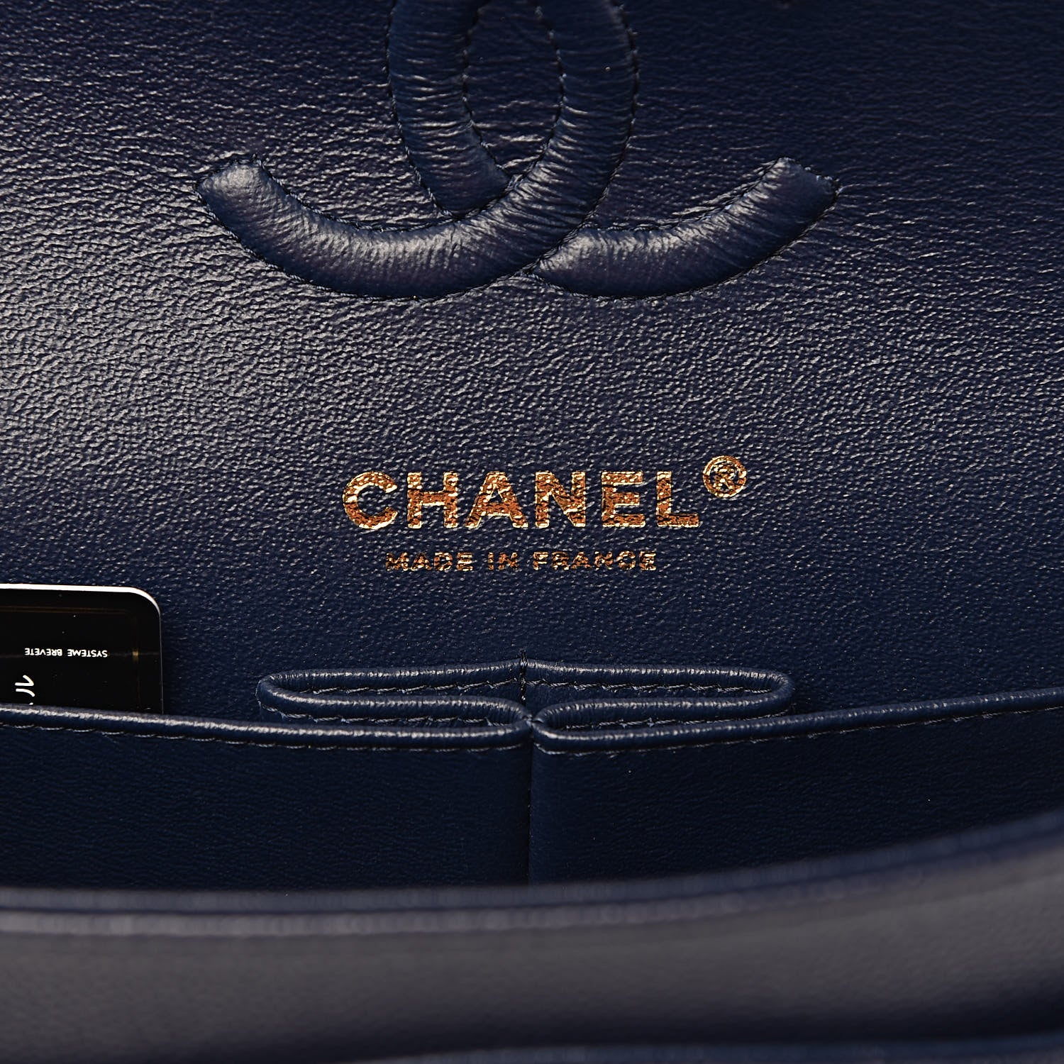 Chanel Caviar Quilted Small Double Flap Navy 7 of 11