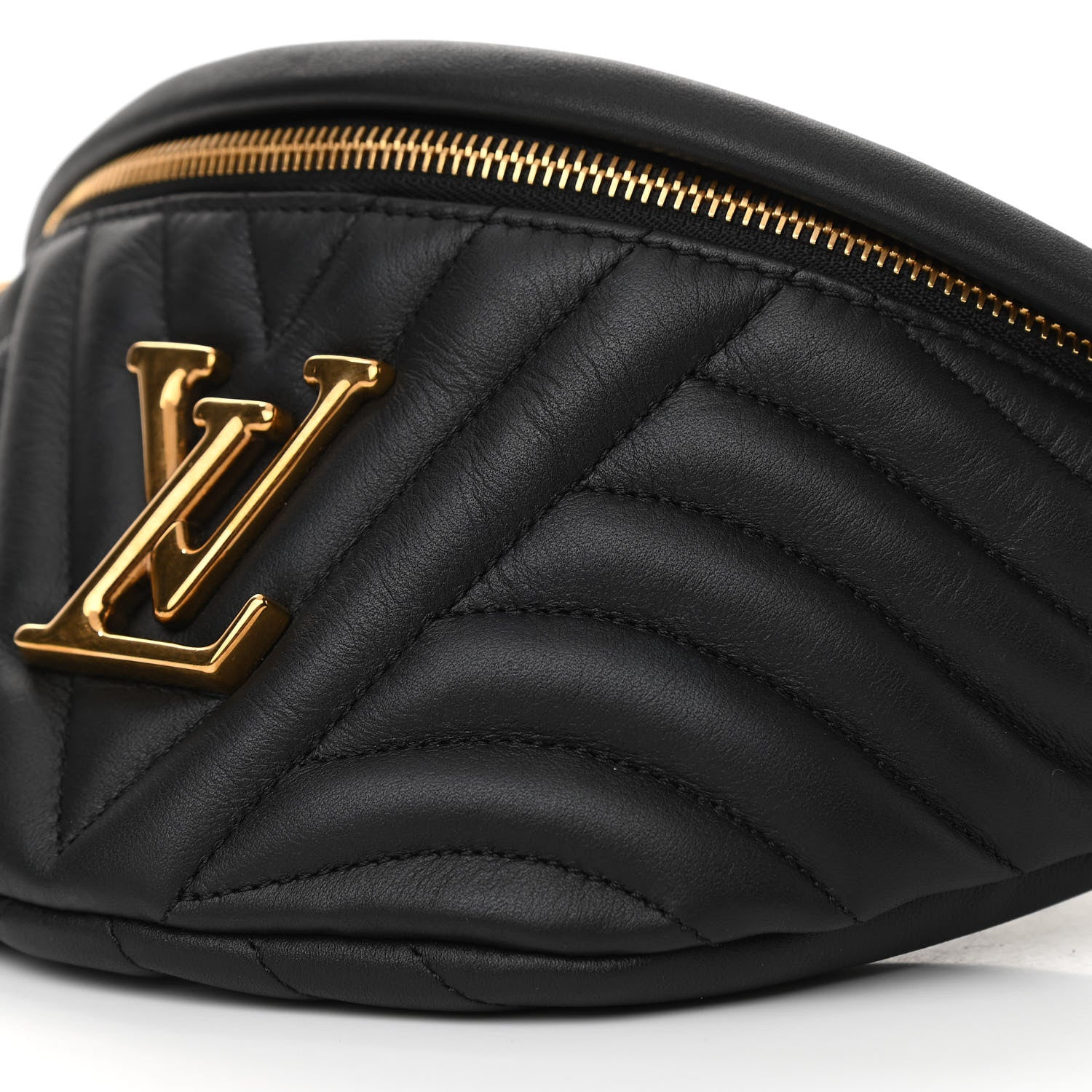 Louis Vuitton Calfskin Quilted New Wave Bumbag Black 9 of 10