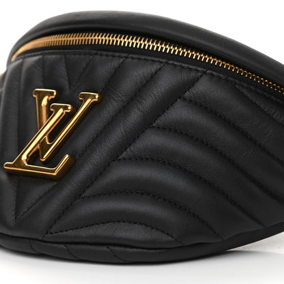 Louis Vuitton Calfskin Quilted New Wave Bumbag Black 9 of 10