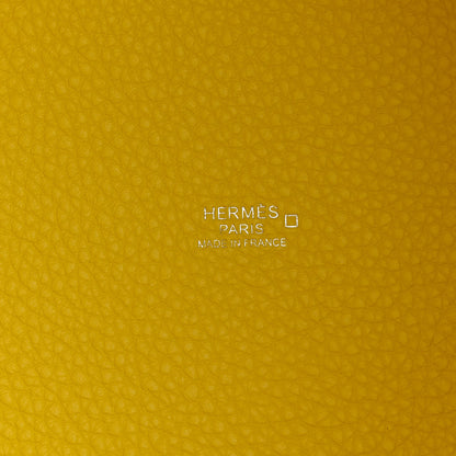 Hermes Taurillon Clemence Matte Alligator Picotin Lock Touch 18 PM Mimosa 6 of 11