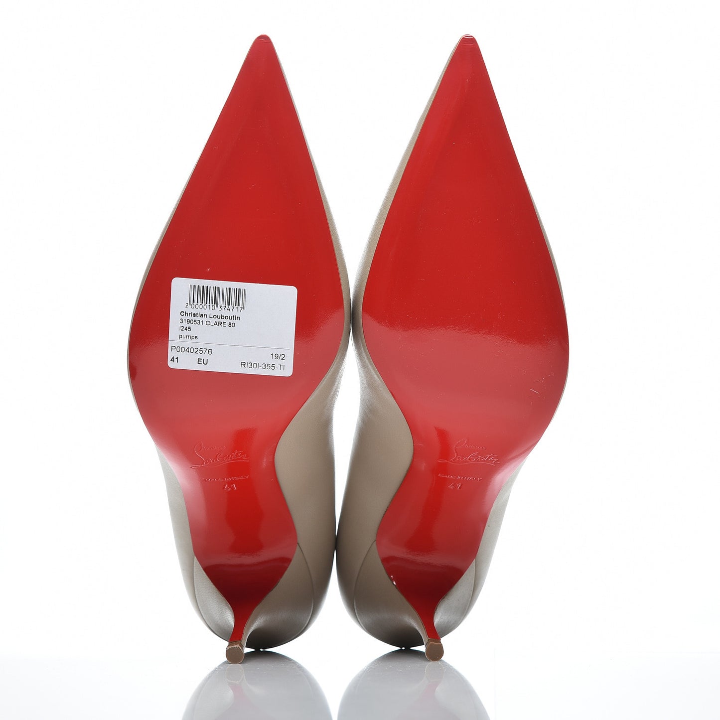 Nappa Clare 80 Pumps 41 Taupe