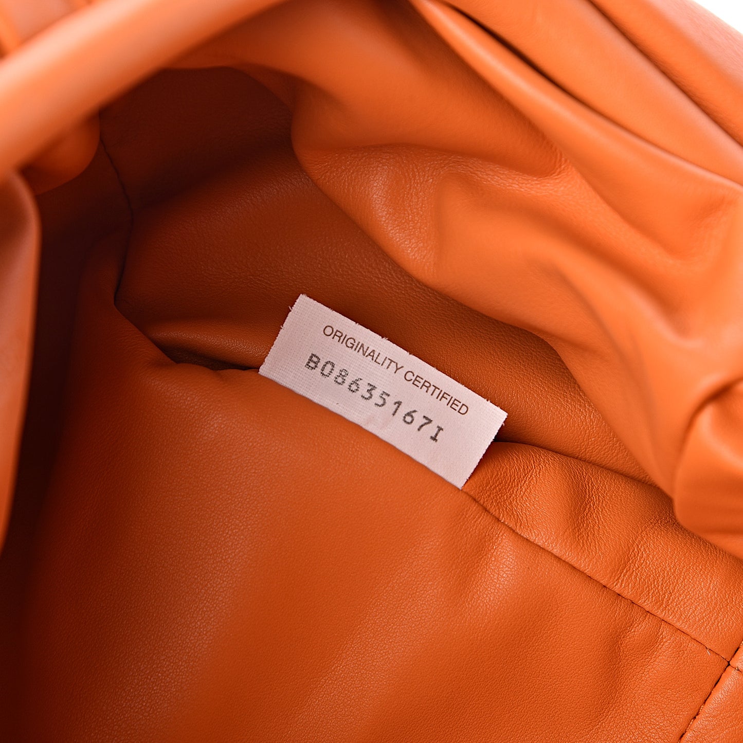 Smooth Butter Calf The Pouch Oversized Clutch Light Orange