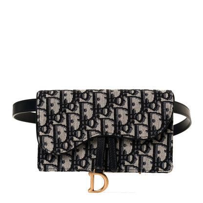 Christian Dior Oblique Saddle Belt Bag Blue 1 of 11