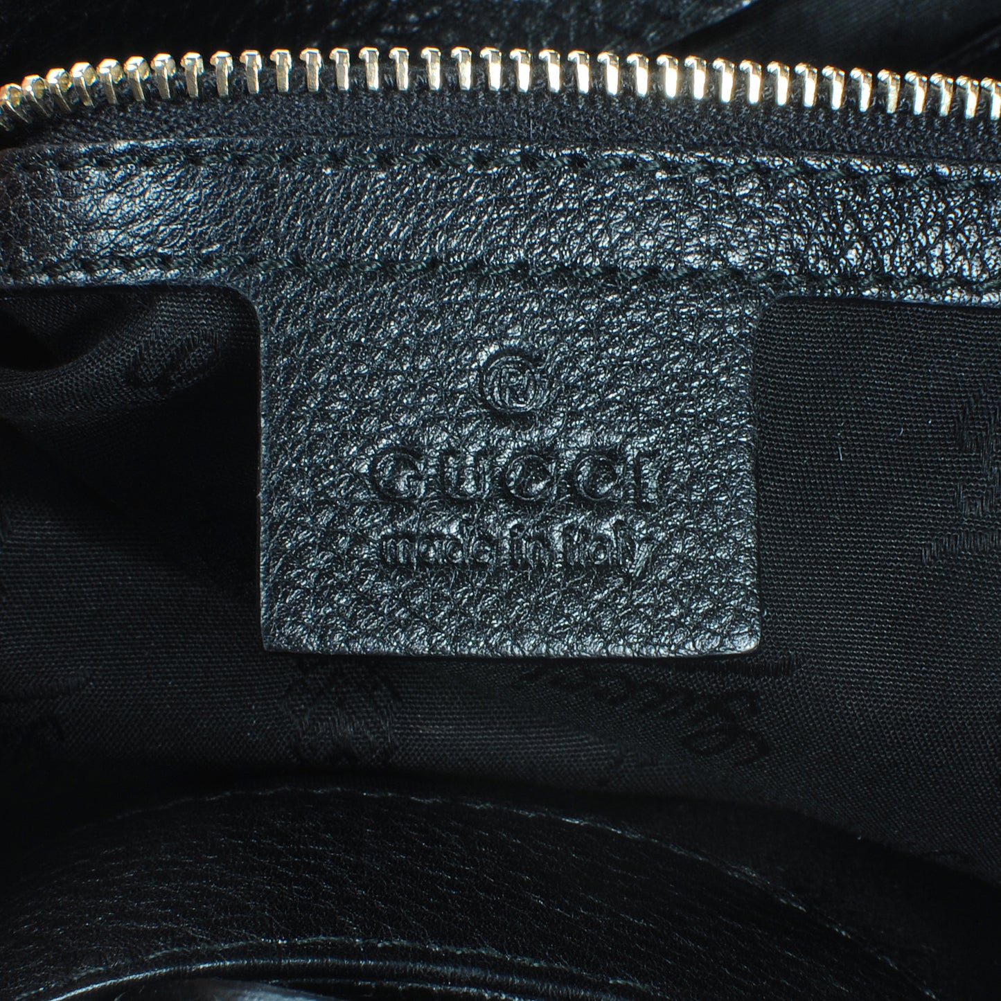 Leather Medium Web Heritage Shoulder Bag Black